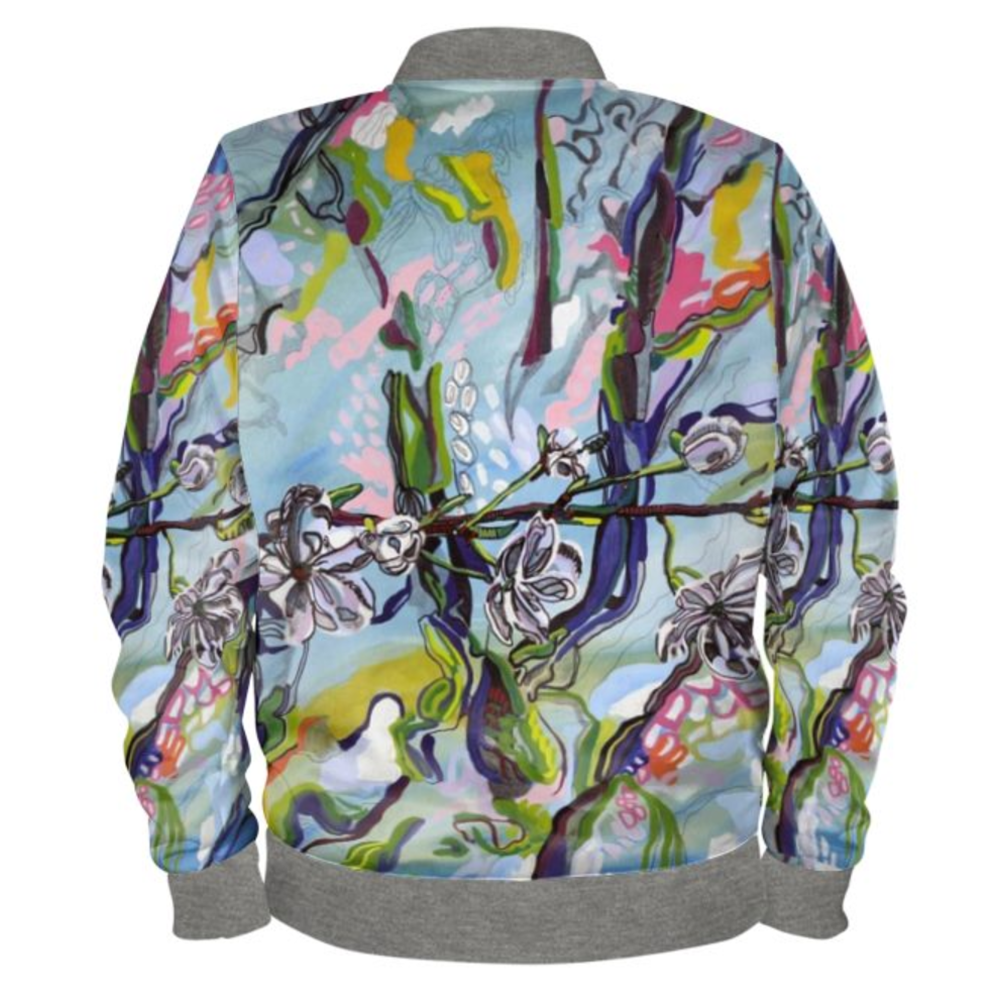 Blossom Floral Ladies Bomber Jacket