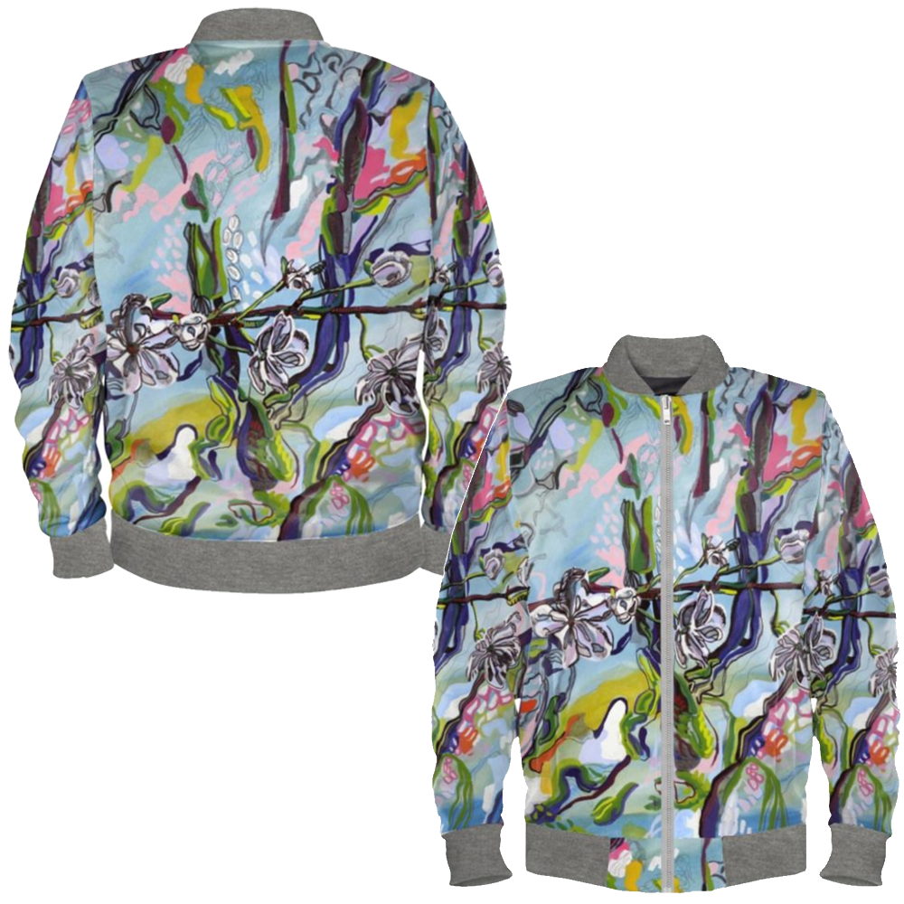 Blossom Floral Ladies Bomber Jacket