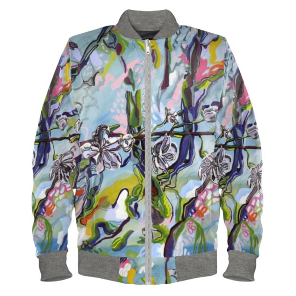 Blossom Floral Ladies Bomber Jacket