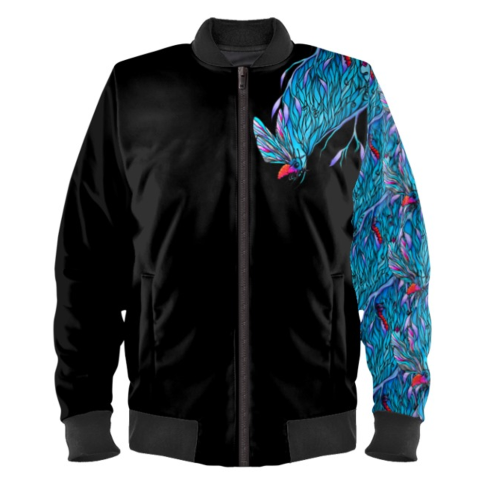 'Blue' Ladies Bomber Jacket