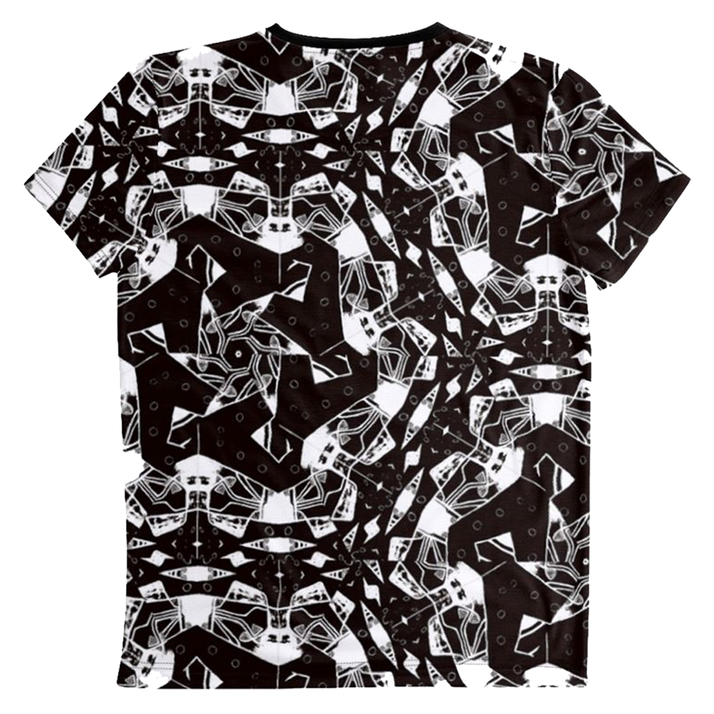 'Charcoal Mess' Men's All Over Printed T-Shirt