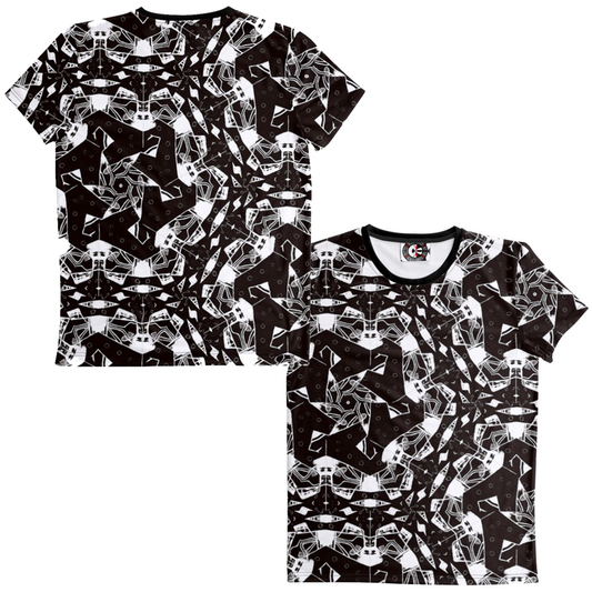 'Charcoal Mess' Men's All Over Printed T-Shirt