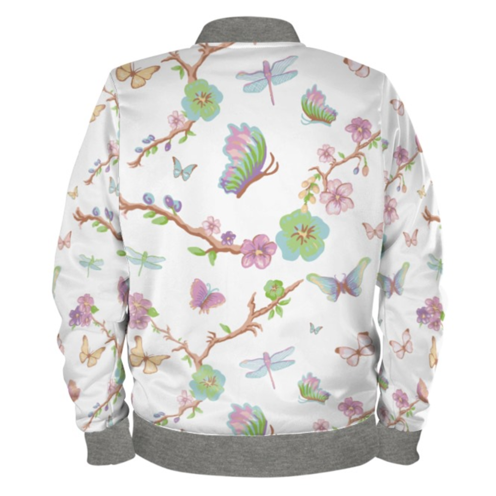 Chinoiserie Ladies Bomber Jacket