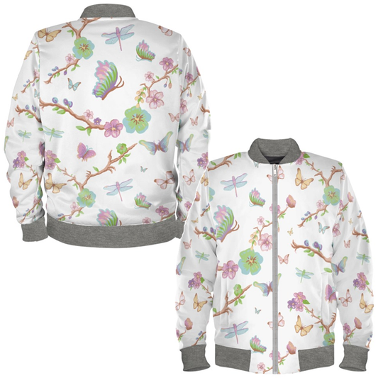 Chinoiserie Ladies Bomber Jacket