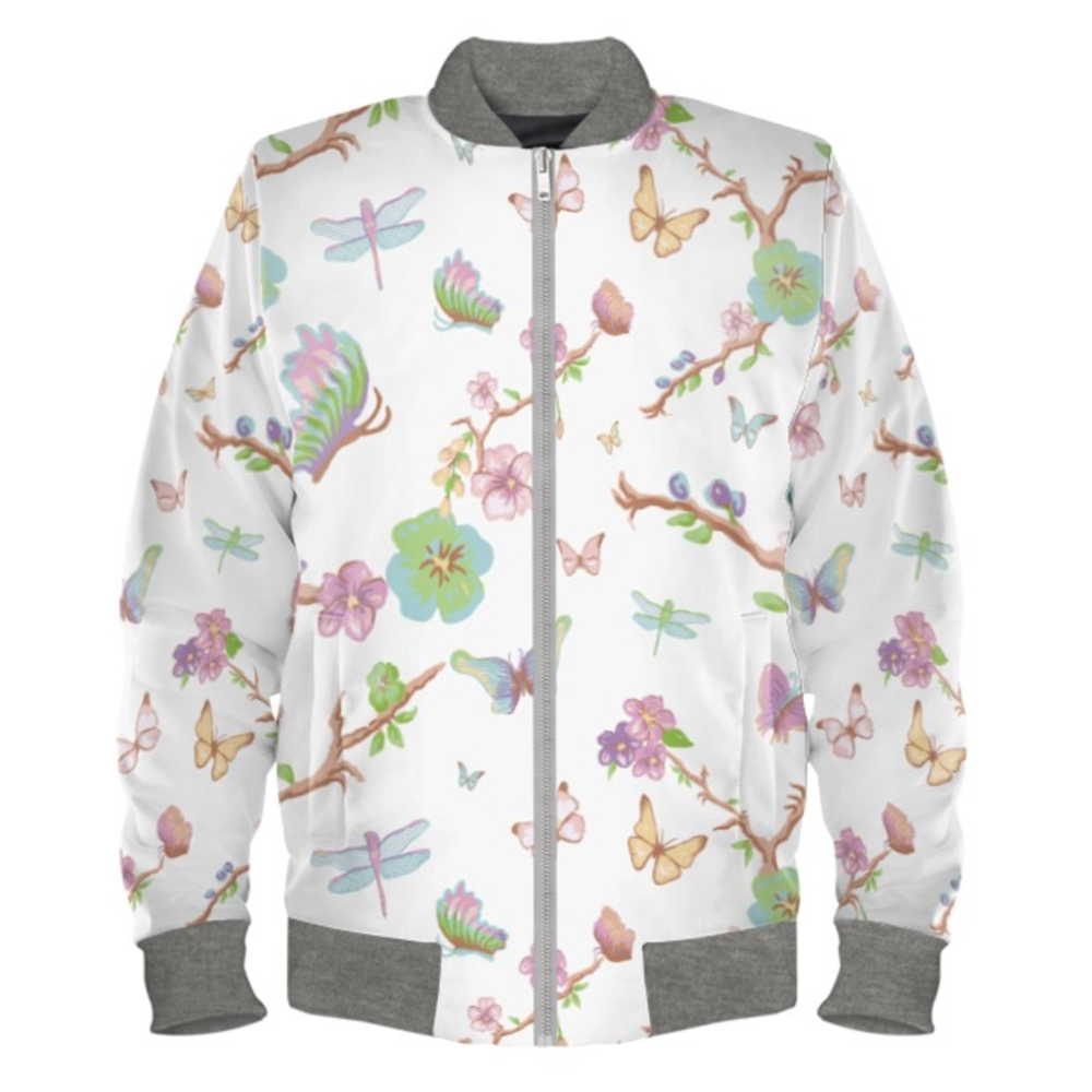 Chinoiserie Ladies Bomber Jacket