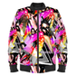 Collage Ladies Bomber Jacket