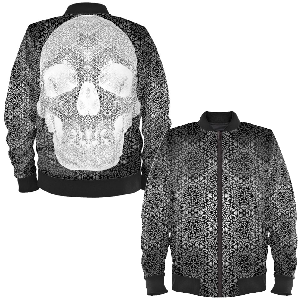 'Cranial Oblivion Dark I' Bomber Jacket