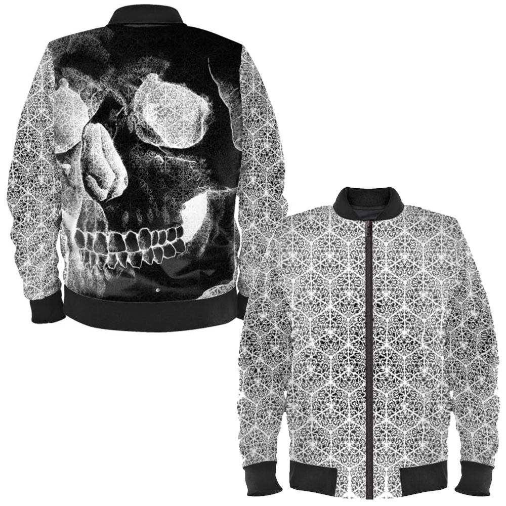 'Cranial Oblivion Dark II' Bomber Jacket