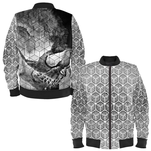 'Cranial Oblivion Dark III' Bomber Jacket