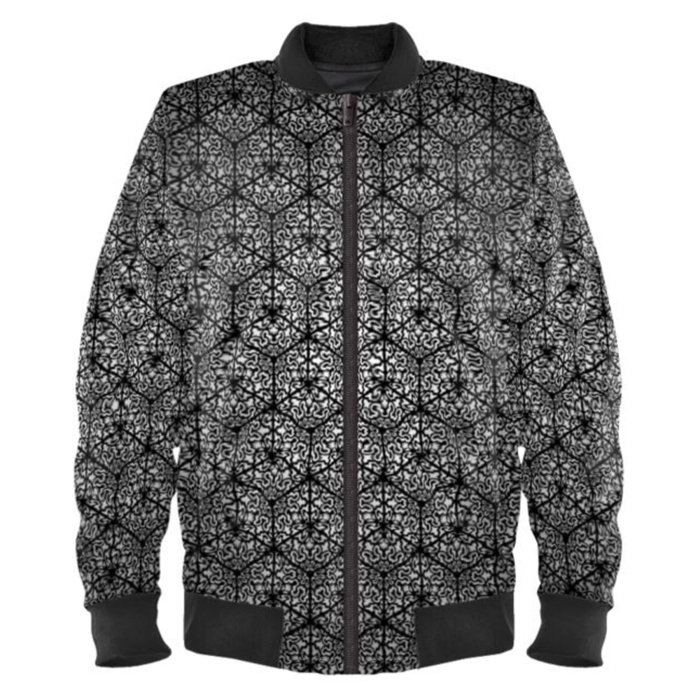 'Cranial Oblivion Light II' Bomber Jacket