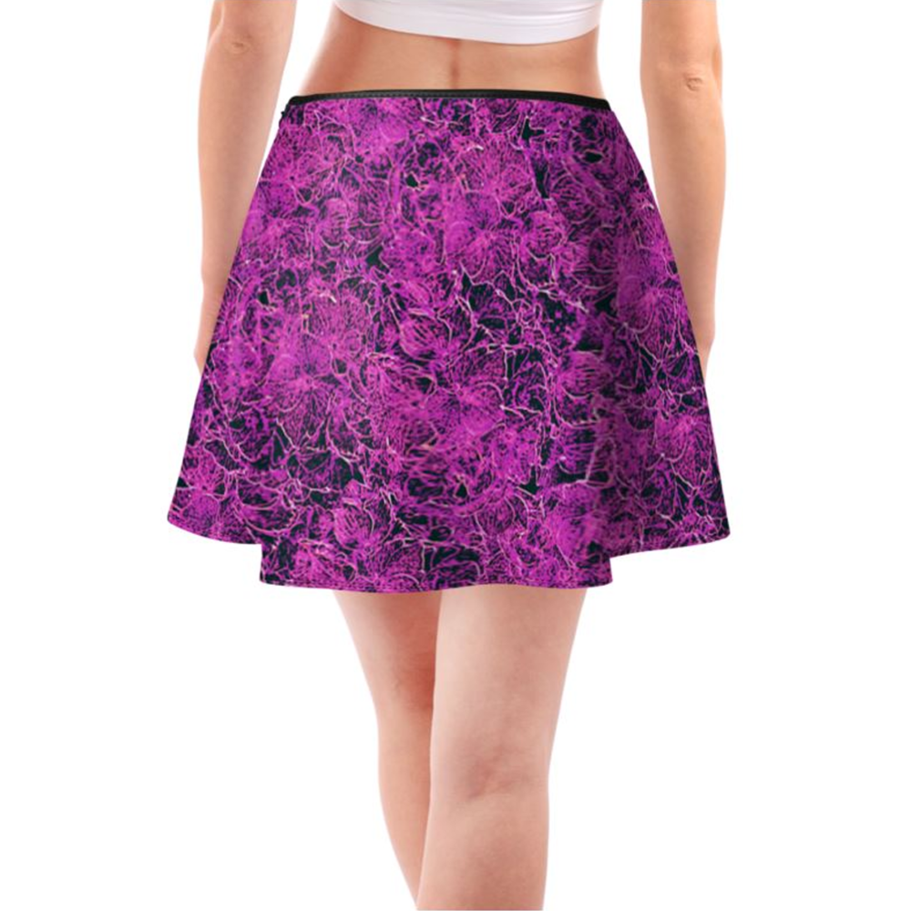 'Dark Pink' Flared Skirt