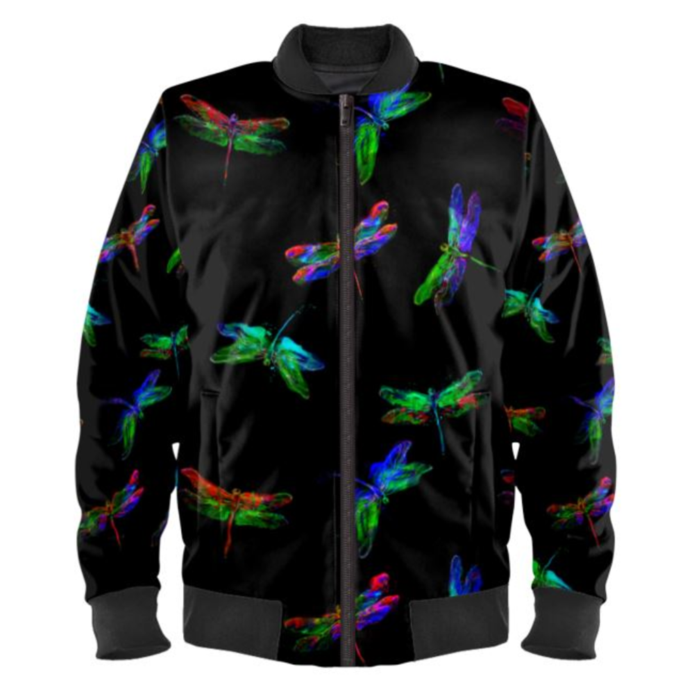 Dragonflies Ladies Bomber Jacket