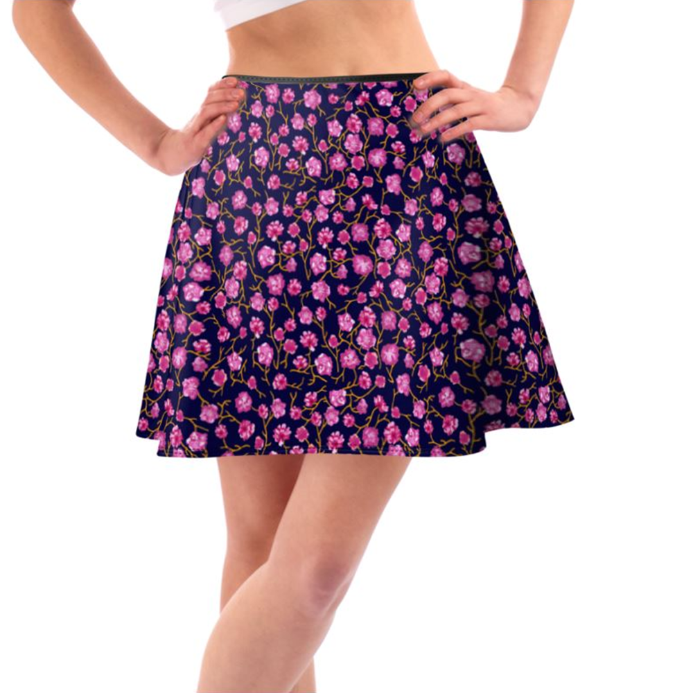 'Floral' Flared Skirt