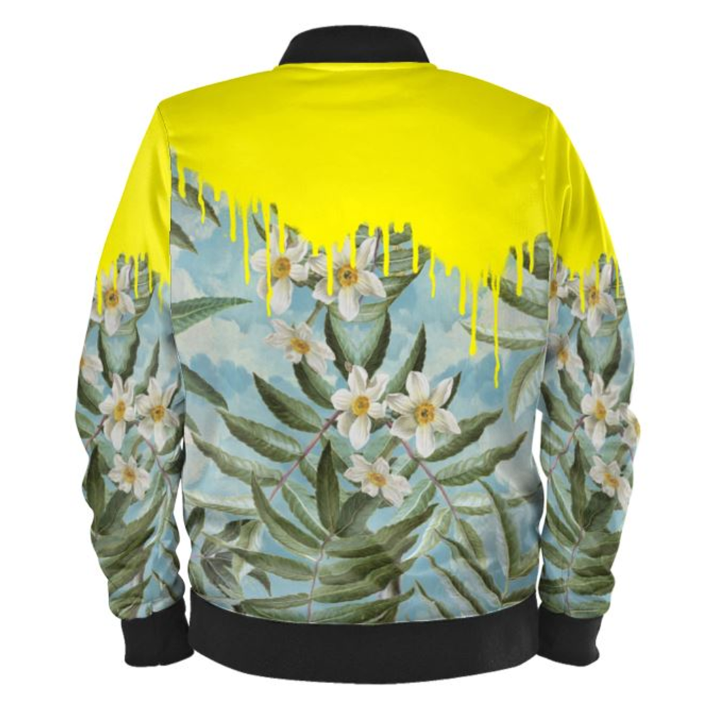 Flowers Ladies Bomber Jacket