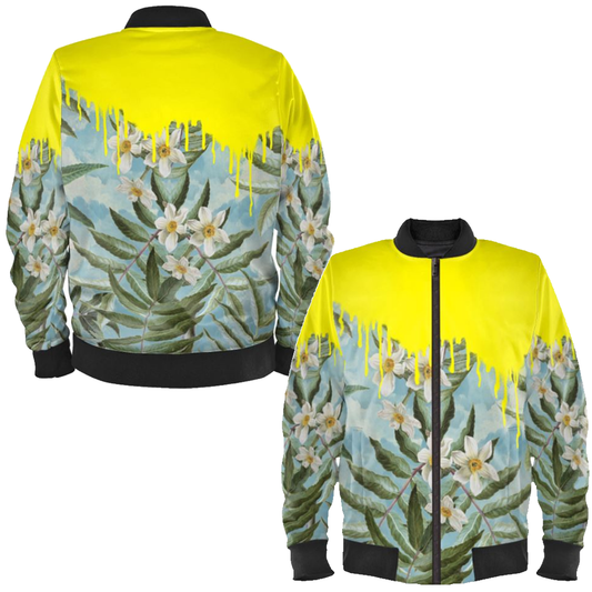 Flowers Ladies Bomber Jacket