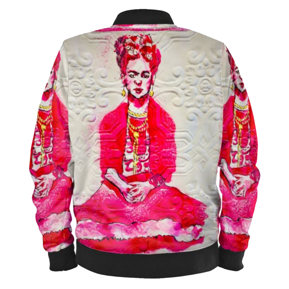 Frida Khalo Ladies Bomber Jacket