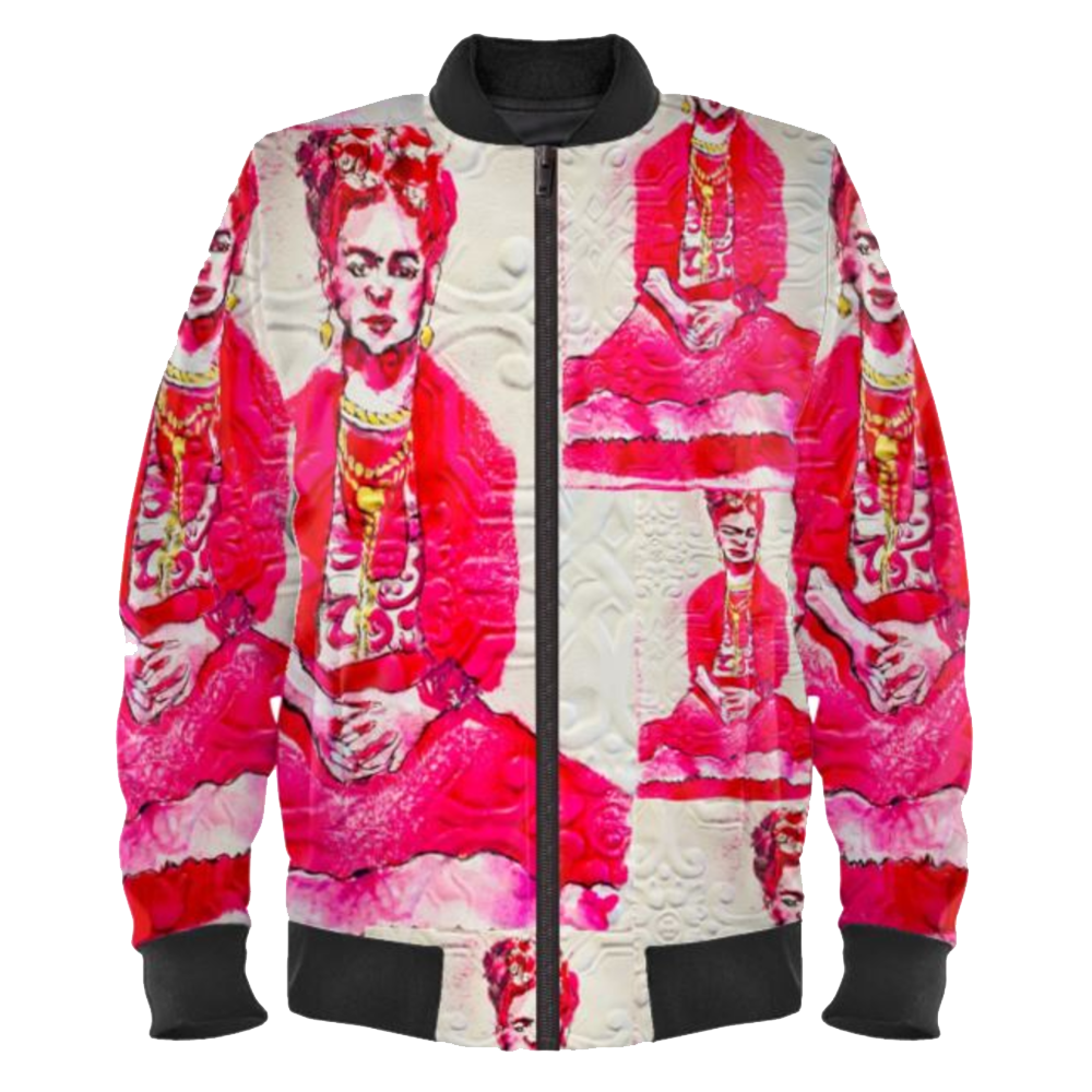 Frida Khalo Ladies Bomber Jacket