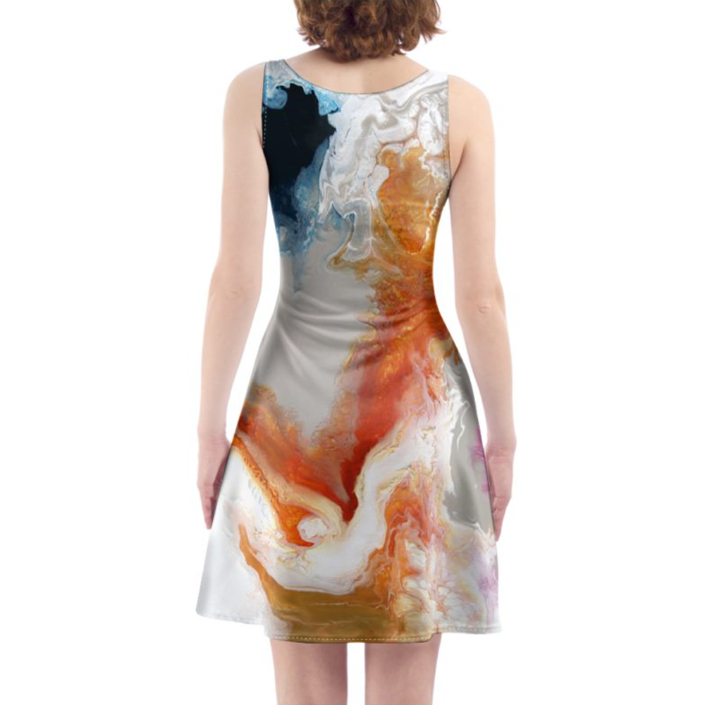 'Google Earth' Skater Dress