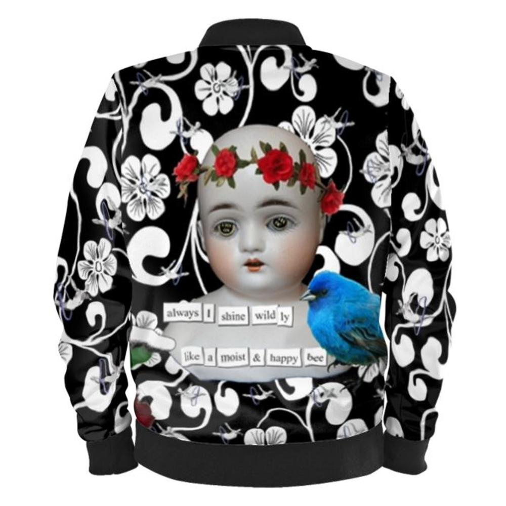 I Shine Wildly Ladies Bomber Jacket