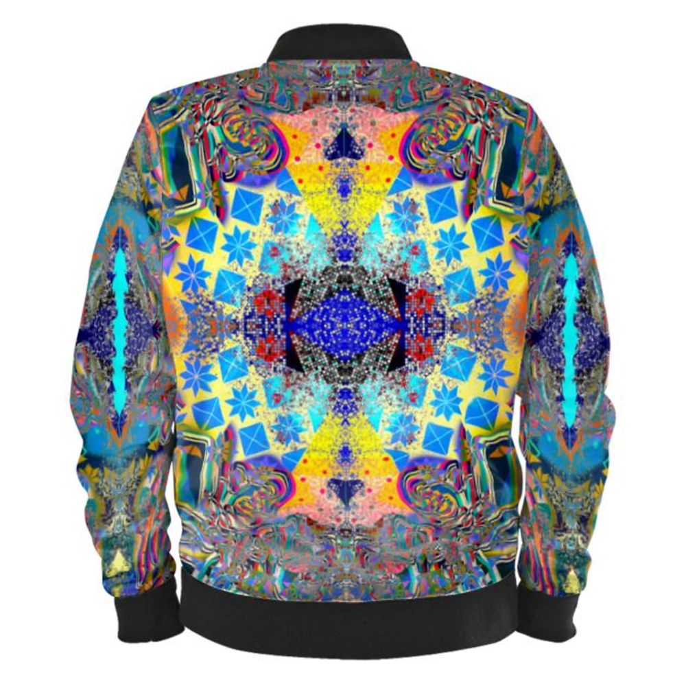 Kaleidoscopic Ladies Bomber Jacket