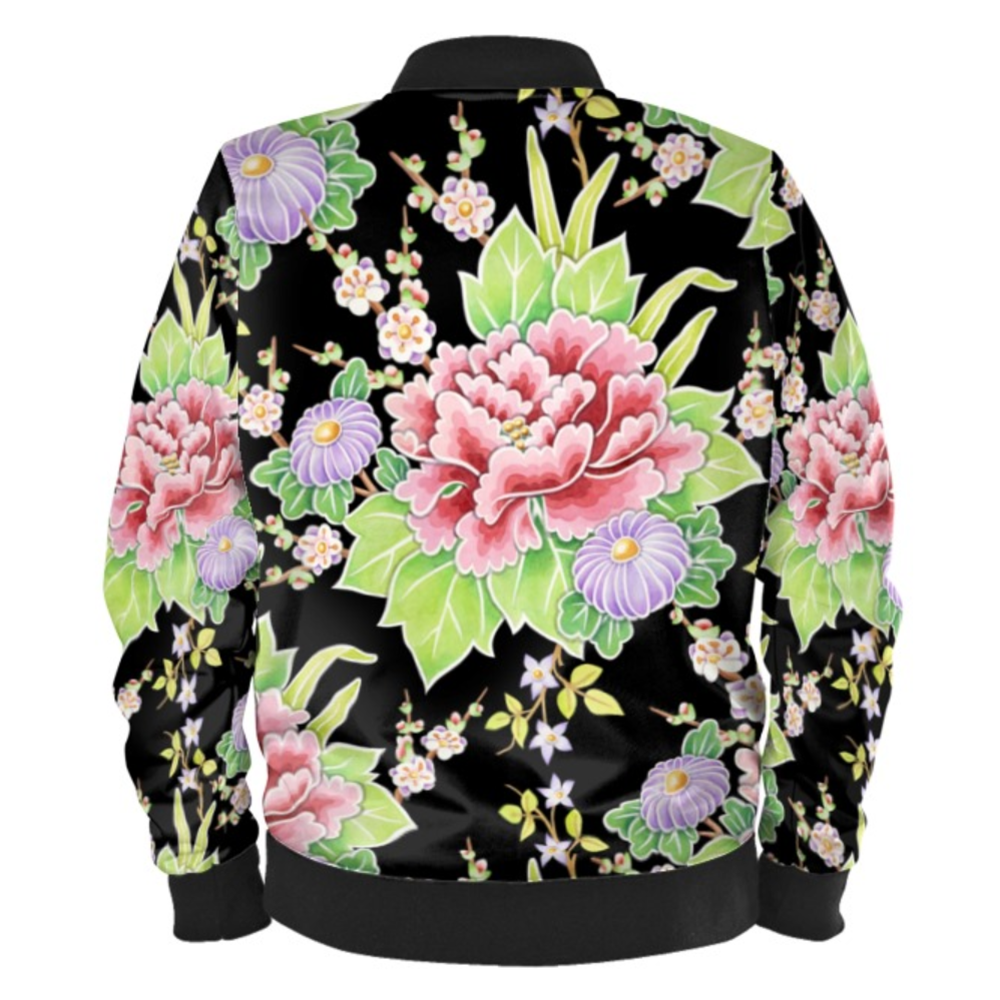 'Kimono Chintz' Bomber Jacket