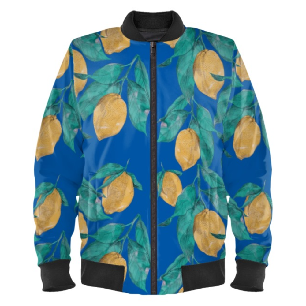 Lemon Ladies Bomber Jacket