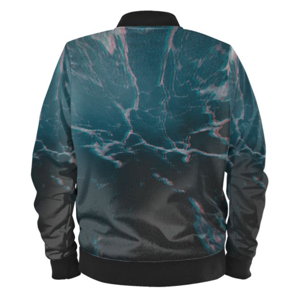 "Marbled Ice" Ladies Bomber Jacket