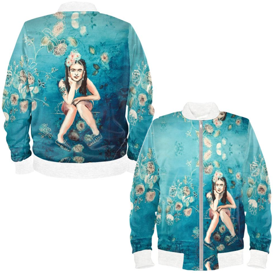 Modern Day Frida Ladies Bomber Jacket