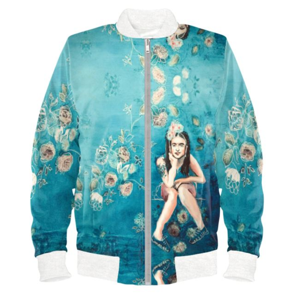 Modern Day Frida Ladies Bomber Jacket