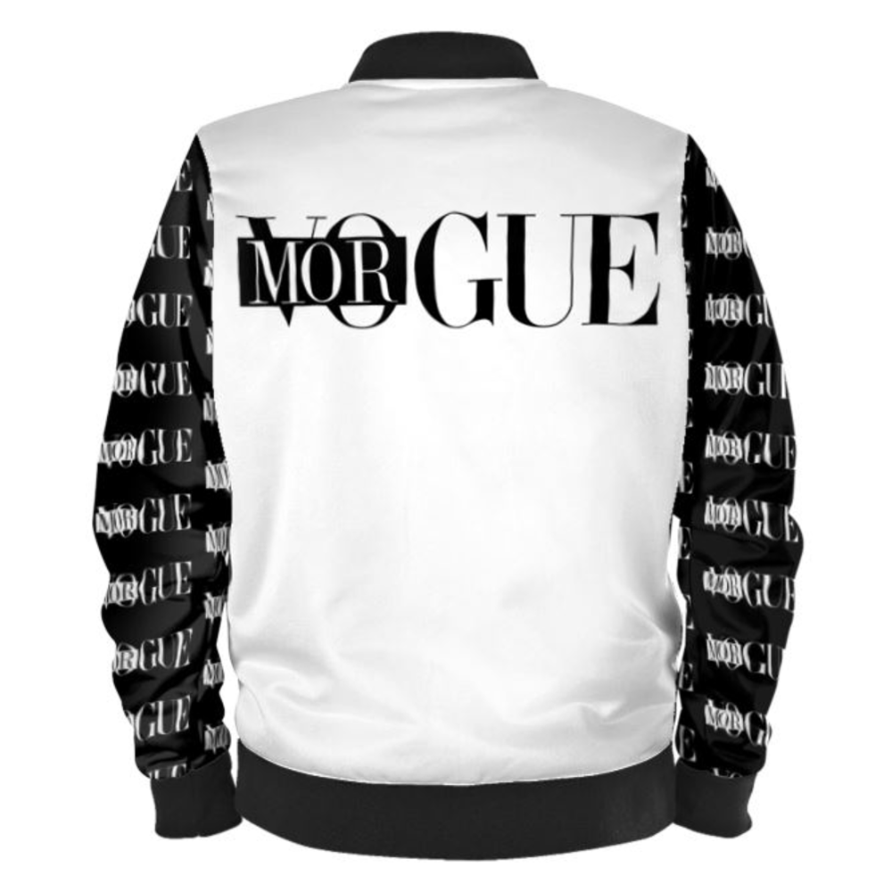 'Morgue' (White) Ladies Bomber Jacket