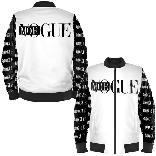 'Morgue' (White) Ladies Bomber Jacket