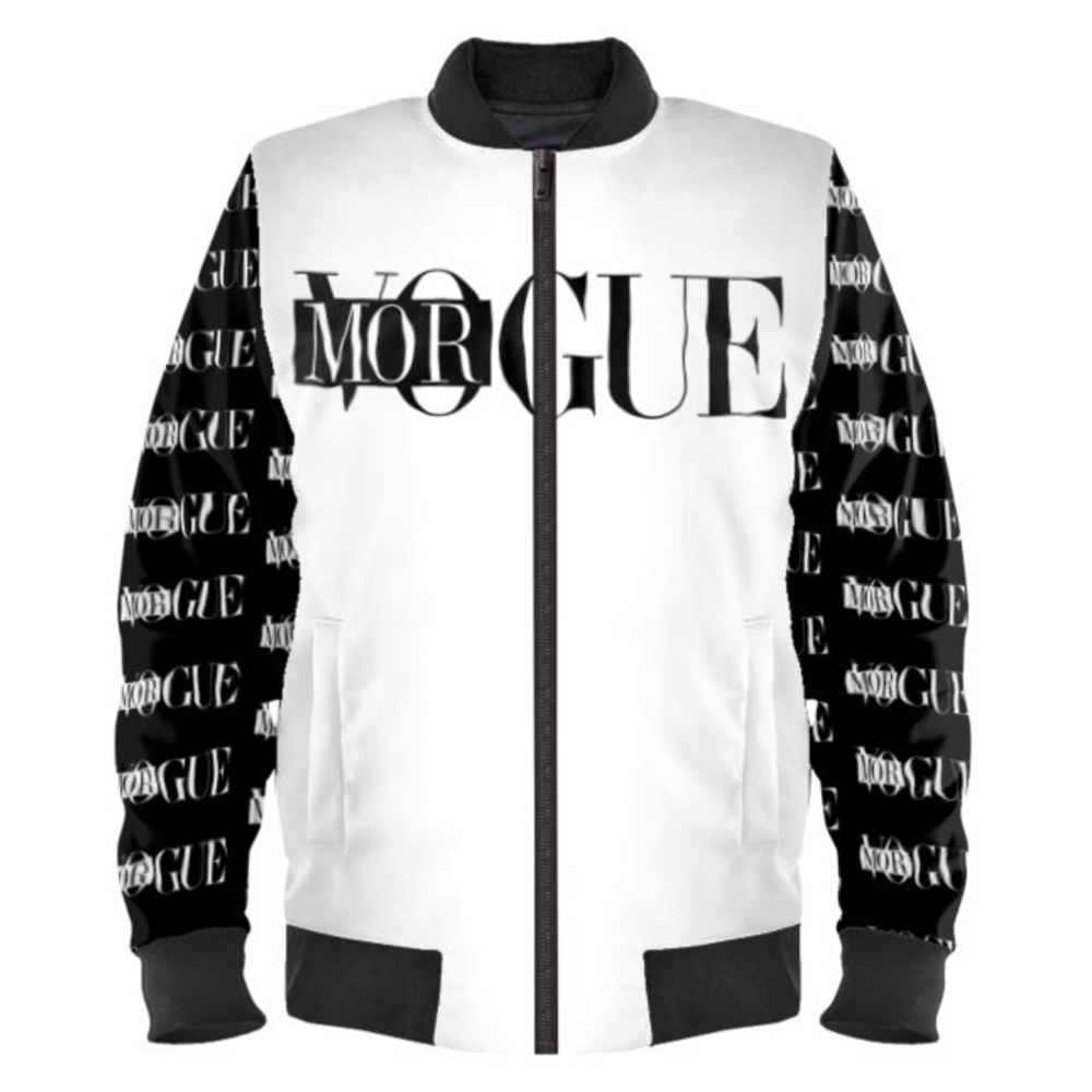 'Morgue' (White) Ladies Bomber Jacket