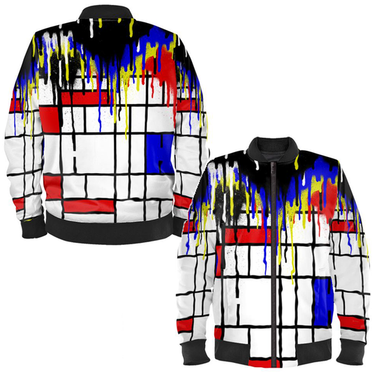 Neo-Plasticism Ladies Bomber Jacket | Milleneeon