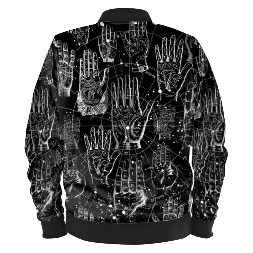 Palmistry Ladies Bomber Jacket