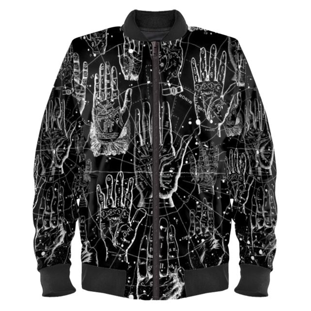 Palmistry Ladies Bomber Jacket