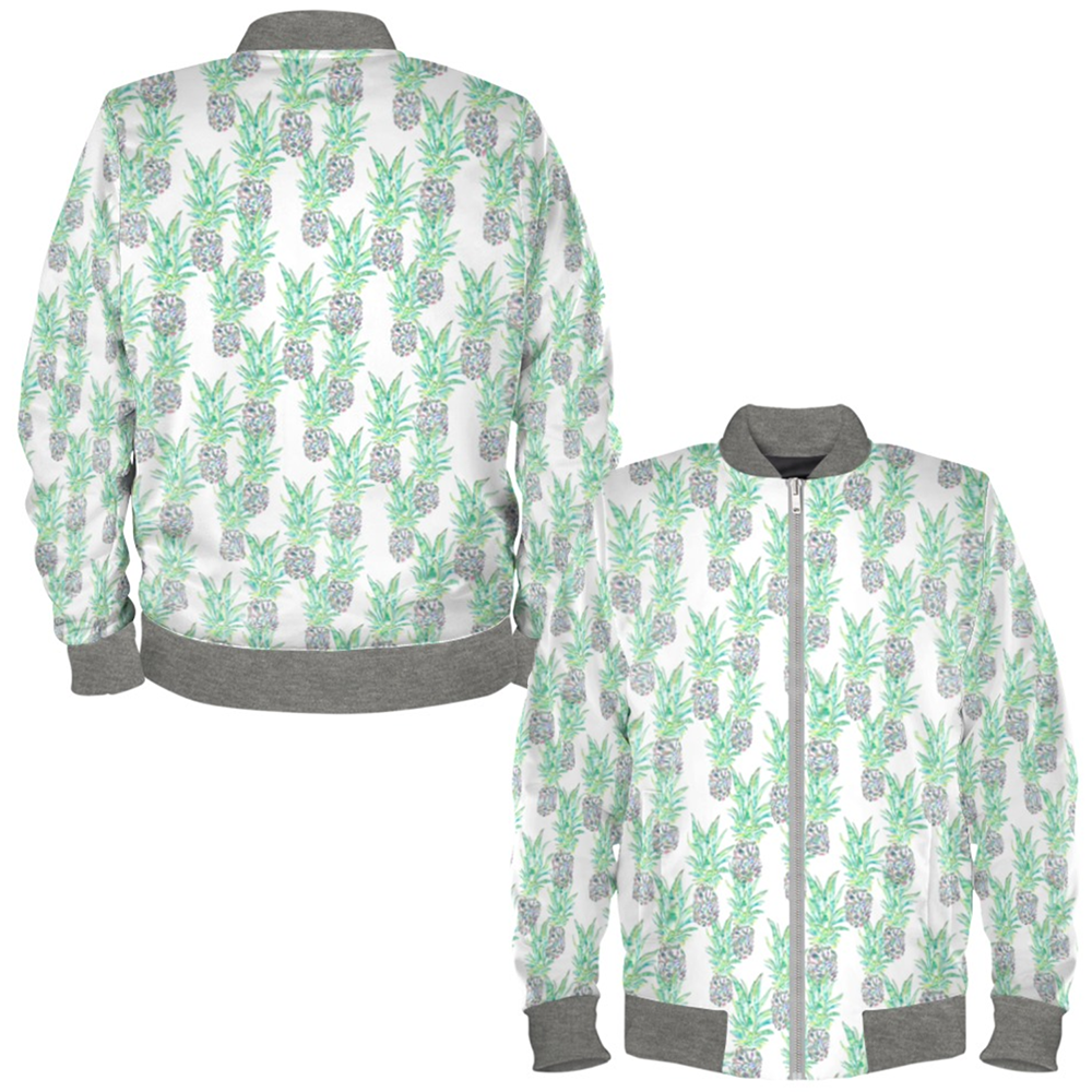 Pineapple Ladies Bomber Jacket