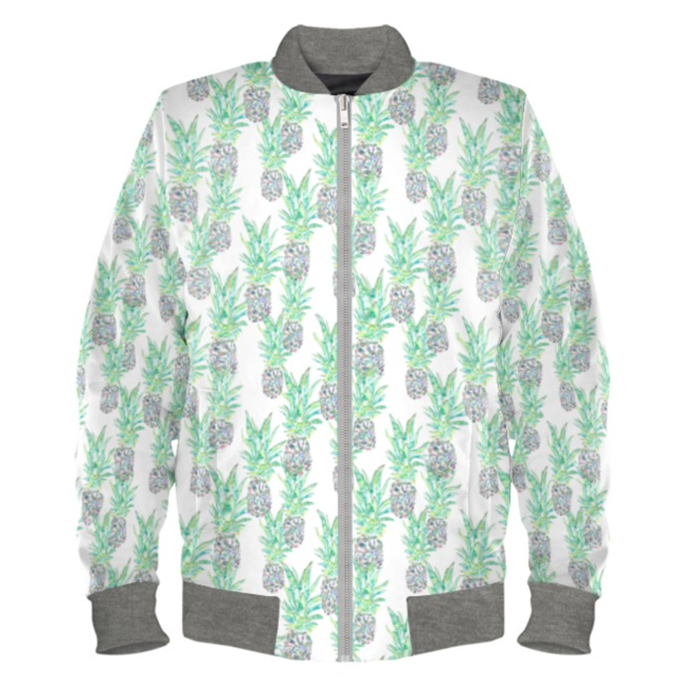 Pineapple Ladies Bomber Jacket