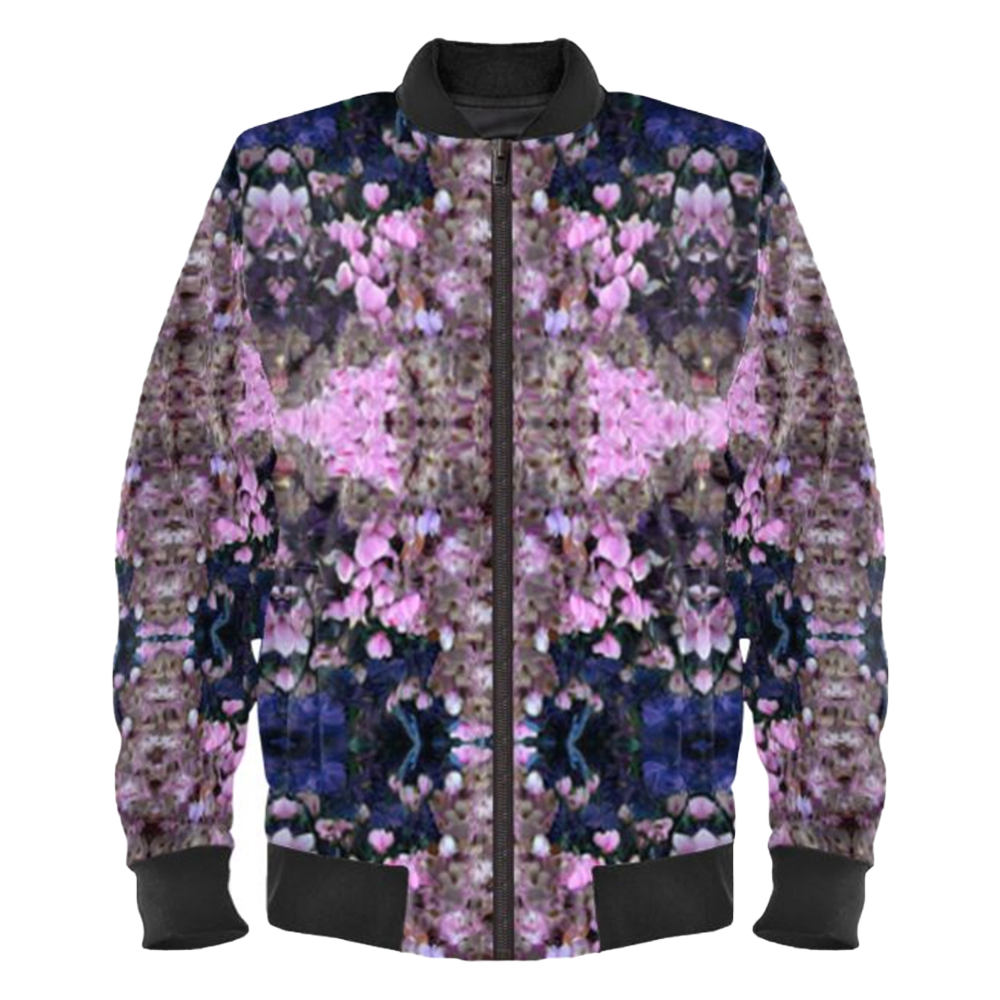 Pink Drop Ladies Bomber Jacket