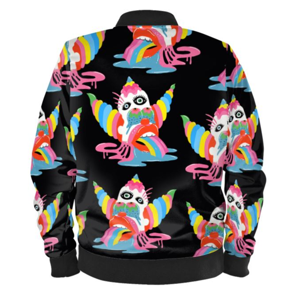 'Rainbow Clown' Bomber Jacket