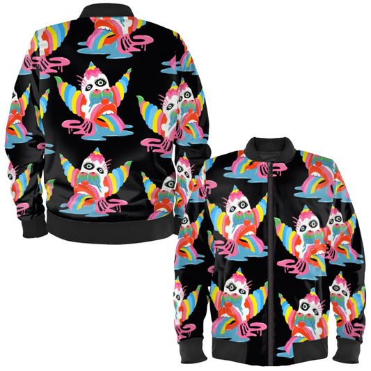 'Rainbow Clown' Bomber Jacket