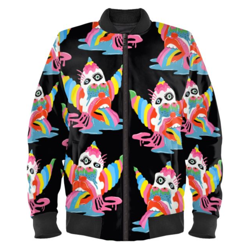 'Rainbow Clown' Bomber Jacket