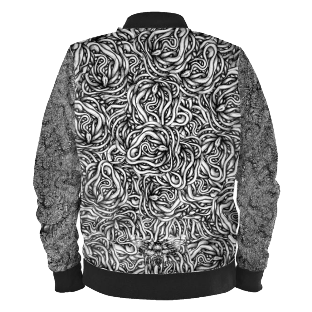 Snakes & Centipede Ladies Bomber Jacket