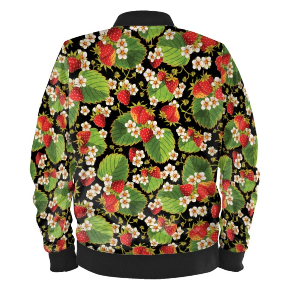 Strawberry Ladies Bomber Jacket