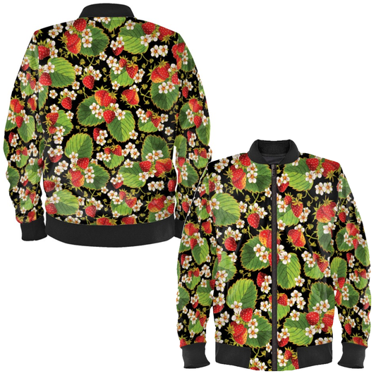 Strawberry Ladies Bomber Jacket