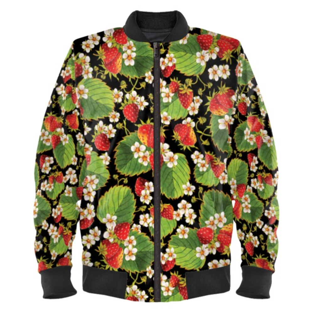 Strawberry Ladies Bomber Jacket