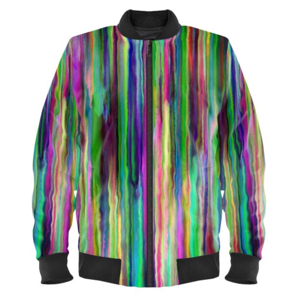 Stripe Me Ladies Bomber Jacket