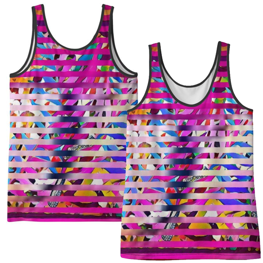 'Striptic' Ladies Vest Top