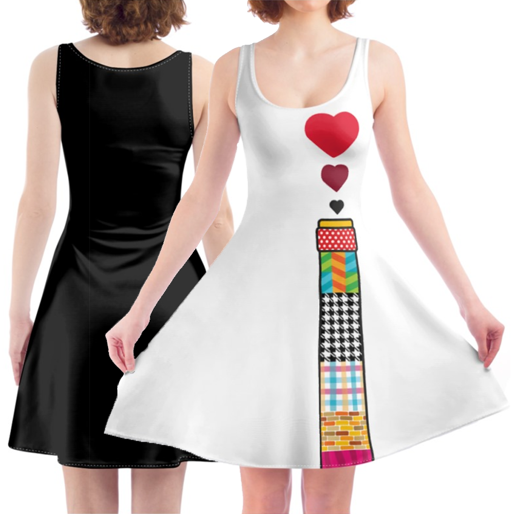 'The Brewery of Love' Skater Dress (Red, White or Black)