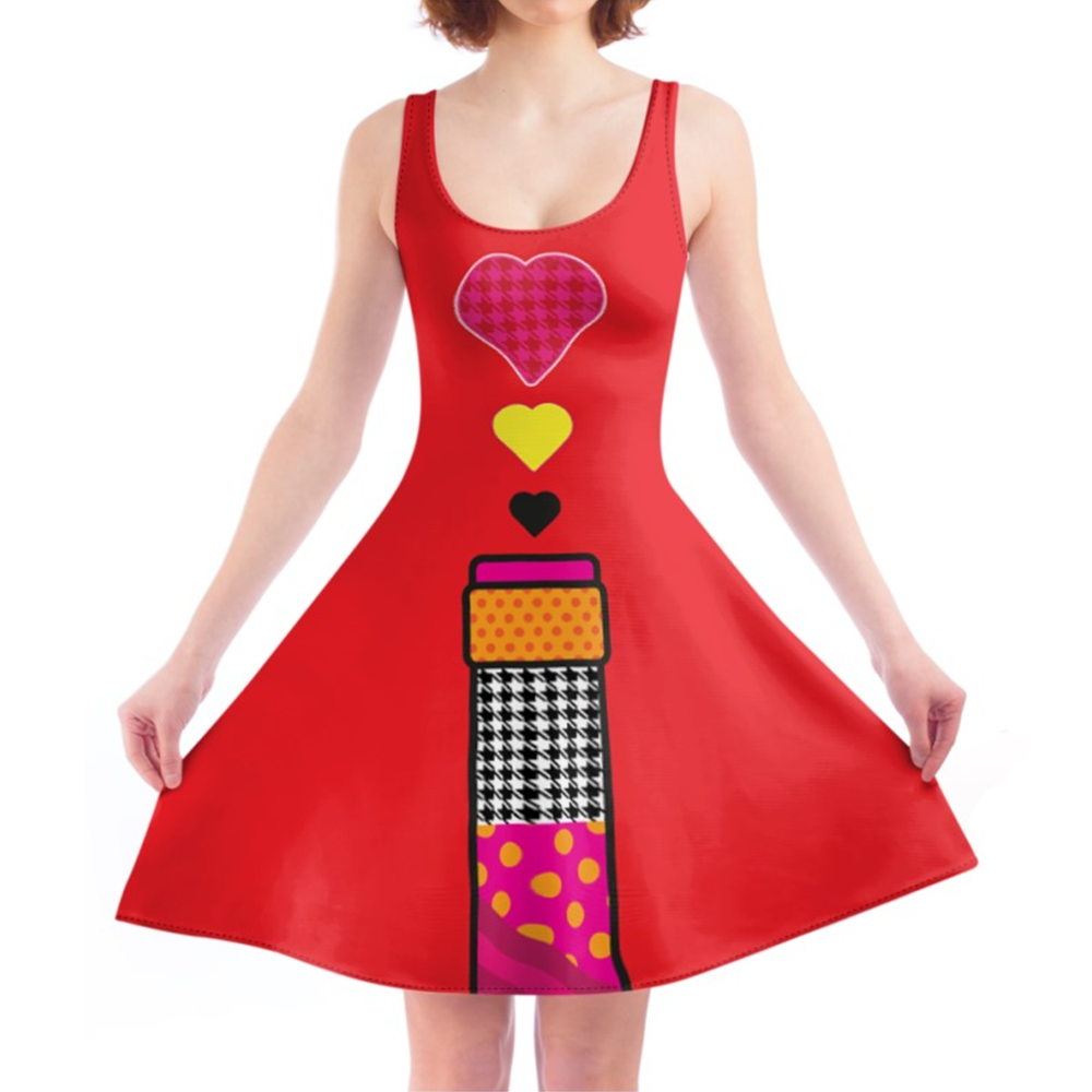 'The Brewery of Love' Skater Dress (Red, White or Black)