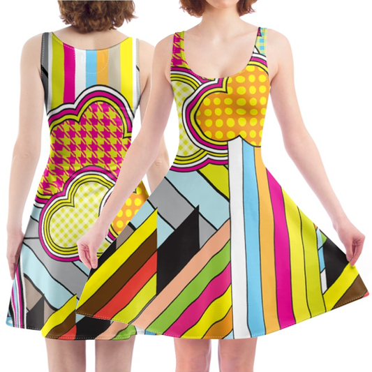 'The Factory of Colours' Skater Dress